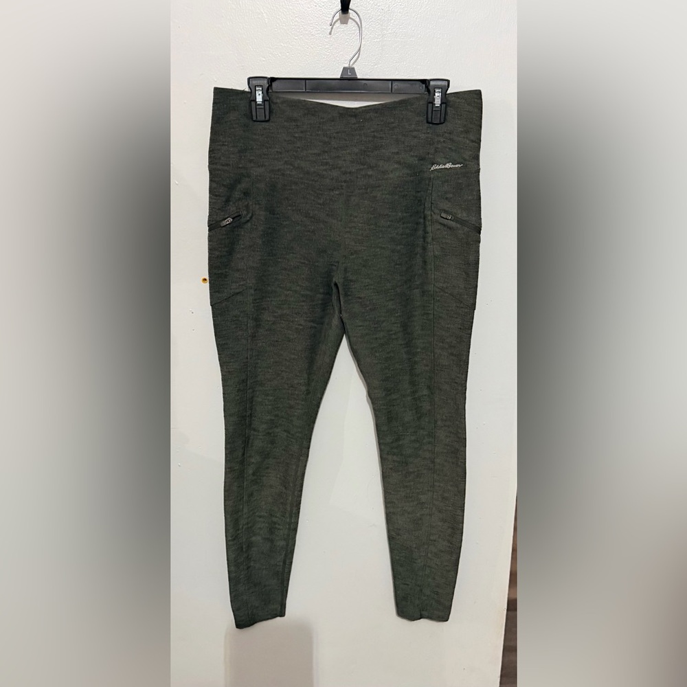 Eddie Bauer Stretch Knit Skinny Green Leggings S L